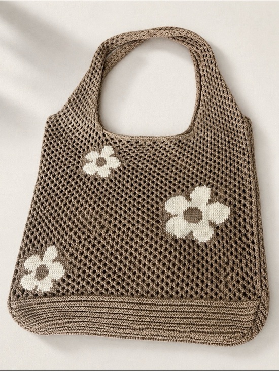Handbags - ✨Boho Crochet Floral Tote Bag ✨